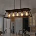 Chandeliers Light Fixture for Dining Room Farmhouse Over Table Ceiling Light with 5 Lights Pendant Lights Kitchen Island Modern Light for entryway Bedroom Living Room Hallway Black