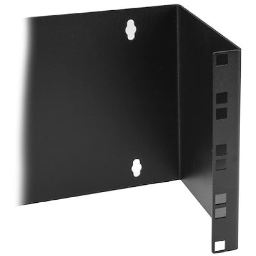 4U Hinged Wall Mount Patch Panel Bracket - 6 inch Deep - 19" Patch Panel Swing Rack for Shallow Network Equipment- 33lb