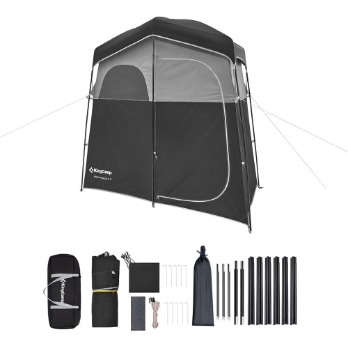 KingCamp Marasusa II Shower Tent Camping Changing Tent Toilet Toilet Tent 2 People