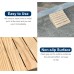 Wooden Transition Ramp for Front/Back Door Steps, Porch Entrance Threshold Ramps(Size : 113х47x 8cm)