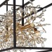 Vezzio Crystal Chandeliers for Dining Room 8-Light Black and Gold Modern Chandeliers Rectangle Contemporary Pendant Light Fixture for Kitchen Island with K9 Crystal…