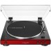 Audio-Technica AT-LP60XBT Stereo Turntable w/ Bluetooth Red/BK + Record Brush