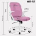 Razzor RZ2203-Pink Office Chair Anti-fatigue Telework Ergonomic Desk Chair with Lumbar Support Flip-up Armrest Sponge Cushi