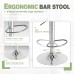 Square Swivel Adjustable Height Bar Stools(Set Of 2)