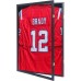 Grintus Jersey Frame Display Case Jersey Display Case Jersey Shadow Box with 98% Uv Protection Acrylic and Hanger for Baseball Basketball Football Soccer Hockey Sport Shirt and Uniform,Black Finish