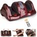 H&B Luxuries Shiatsu Kneading Rolling Foot Massager Personal Health Studio ZH-9902-red, Foot Massage for Circulation and Pain Relief, Leg Calf Massager Machine for Plantar Fasciitis and Neuropathy