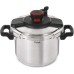 T-fal Clipso Stainless Steel Pressure Cooker 8 Quart Induction Cookware, Pots and Pans, Dishwasher Safe Silver