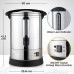 Zulay 50 Cup Fast Brew Stainless Steel Coffee Urn - BPA-Free Commercial Coffee Maker for Catering - Easy Two Way Hot Beverage Dispenser