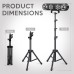 DJ Lights with Stand, ValaVa Party Bar Light, Rotating Ball Disco Lights & Corlorful Par Lights, Stage Lighting System Sound Activated, for Bar Gig Move Band Dance Wedding Halloween Christmas Gift