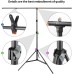 JEBUTU 5X6.5ft Green Backdrop Kit with T-Shape Stand, Portable Background Support Kit with Carrying Bag & Clamps for Video, Zoom, Streaming