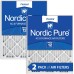 Nordic Pure 15x20x1 (14 1/2 x 19 1/2 x 3/4) Pleated MERV 12 Air Filters 2 Pack