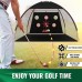 JEMOSH 10x7 Ft Golf Net & Mat Set, Golf Hitting Net for Backyard Driving Indoor/Outdoor Golf Practice, Backyard Driving, Garage Netting, Accessories Included