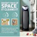 GermGuardian Air Purifier with HEPA 13 Filter, Removes 99.97% of Pollutants, Covers Large Room up to 743 Sq. Foot Room in 1 Hr, UV-C Light Helps Reduce Germs, Zero Ozone Verified, 22", Gray, AC4825E