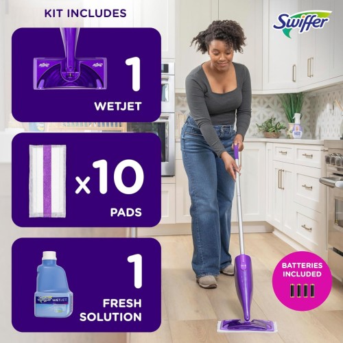 Swiffer WetJet Hardwood And Floor Spray Mop Cleaner Starter Kit