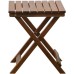 Camco | BplusZ Small Side Table Wood Square Portable Folding Plant Stand, End Table 15.4