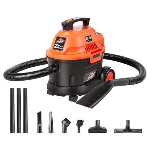 Armor All AA255W 2.5 Gallon 2 Peak HP Utility Wet/Dry Car And Shop Vac