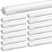 JESLED T8 4FT LED Tube Light Bulbs, 24W 5000K Daylight, 3000LM, 4 Foot T12 LED Replacement for Flourescent Tubes, Ballast Bypass, Dual-end Powered, Frosted, Garage Warehouse Shop Lights(12 Pack)