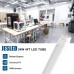 JESLED T8 4FT LED Tube Light Bulbs, 24W 5000K Daylight, 3000LM, 4 Foot T12 LED Replacement for Flourescent Tubes, Ballast Bypass, Dual-end Powered, Frosted, Garage Warehouse Shop Lights(12 Pack)