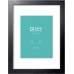 LaVie Home 14x18 Picture Frame Black Poster Frame,Display Pictures 12x16 with Mat or 14x18 Without Mat, Stable and Sturdy Frame and Polished Plexiglass, Horizontal and Vertical Format of The Walls