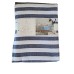 Indoor or Outdoor Tablecloth, 70-inch Round by Everhome, Striped Blue & White