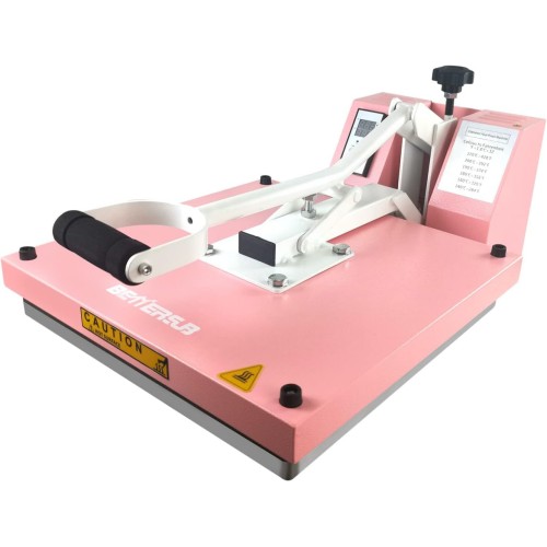 BetterSub Heat Press, Heat Press Machine,T-Shirt Industrial-Quality CE Panel Sublimation 15”X15”Heat Transfer Machine for Printing DIY Clothes, Vinyl, Puzzle Pink