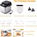 Briskind 19-in-1 Compact Bread Maker Machine, 1.5 lb / 1 lb Loaf Small Breadmaker with Carrying Handle, Including Gluten Free, Dough, Jam, Yogurt Menus, Bake Evenly, Automatic Keep Warm, 3 Crust Color