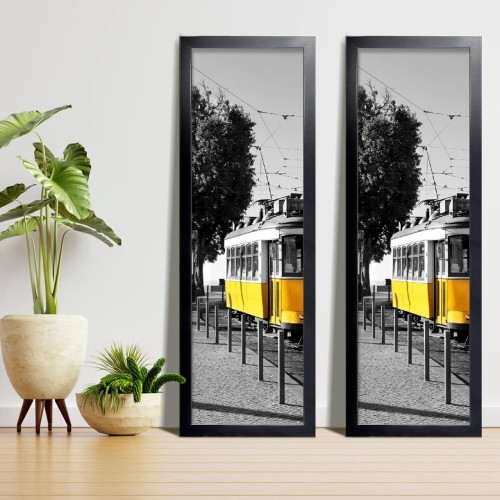 LaVie Home 13x39 Picture Frame Black, Panoramic Picture Frame for Wall Decoration, Classic Black Minimalist Style Suitable for Decorating Houses, Offices, Hotels(2 Pack）