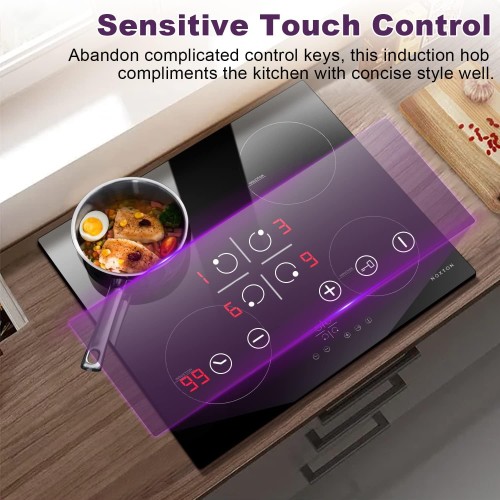 NOXTON 4 cooking zone built-in induction hob with sensor control