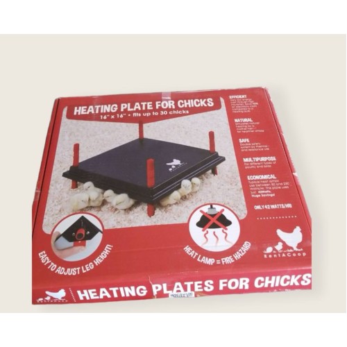 Chick Brooder Heating Plate 16" x 16",with Temperature Set Chicks Heating Plate,with Adjustable Height,with Adjustable Warms Up to 30 Chicks