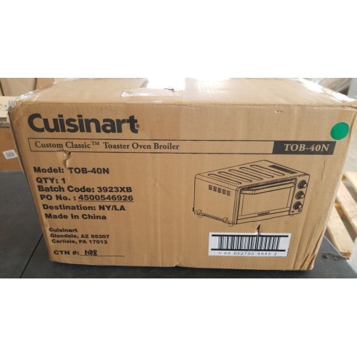 Cuisinart TOB-40N Custom Classic Toaster Oven Broiler, 17 Inch, Black