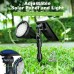 DBF Solar Outdoor Lights Upgraded, 18 LED Waterproof Solar Landscape Lights Solar Spotlight Wall Light Auto On/Off Landscape Lighting for Garden Yard Pathway Pool Area