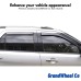 GrandWheel Co Smoke Tinted in Channel Side Window Vent Visor Deflectors Rain Guards Compatible with Jeep Cherokee 2014 2022 4pcs BLACK For Jeep Cherokee 14-22