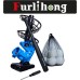 Furlihong 380BH Baseball Pitching Machine, Battery Powered, Angle Adjustable, Comes with Bat and One Dozen Training Balls, for Kids and Beginner