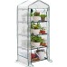 BRAMBLE 4 Tier Mini Greenhouse for Outdoor & Indoor with Strong Reinforced PE Cover, Steel Frame & Roll-Up Zipper Door - Weatherproof, Sturdy & Easy to Assemble - 63"x27"x19"