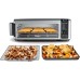 Ninja SP101 Digital Air Fry Countertop Oven with 8-in-1 Functionality, Flip Up & Away Capability for Storage Space, with Air Fry Basket, Wire Rack & Crumb Tray, Silver