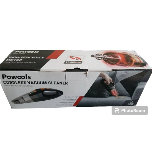 Powools Car Vacuum Cordless Rechargeable - Handheld Vacuum Cleaner by VacLife High Power with Fast Cahrge Tech, Portable Vacuum with Large-Capacity Battery, Handheld Vac, Red (PL8189)