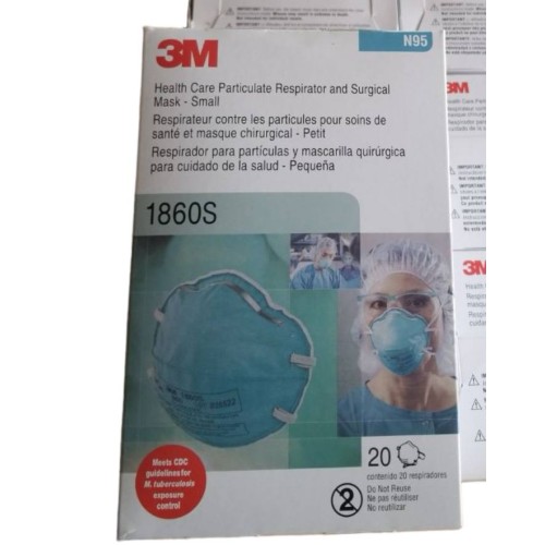 3M Health Care 1860S Particulate Respirator Mask Cone, Molded, Small (Pack of 120)