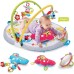 Yookidoo Baby Gym Lay to Sit-Up Playmat. 3-in-1 Newborns Activity Center with Tummy Time Toys, Pillow & Infant Miror. 0-12 Month