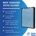 Fette Filter - HSP002 True HEPA H13 Air Filter Compatible with HATHASPACE HSP002 Smart True HEPA Air Purifier For Home Large Room 4 Stage Filtration. Includes 1 Filter.