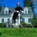 Scream Scarecrow Ghost Halloween Decorations: Scary Screaming Death Ghostface Flying Decor for Outdoor Garden Yard Halloween Decoration Props Black