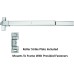 Dynasty Hardware Push Bar Panic Exit Device Aluminum, with Exterior Lever