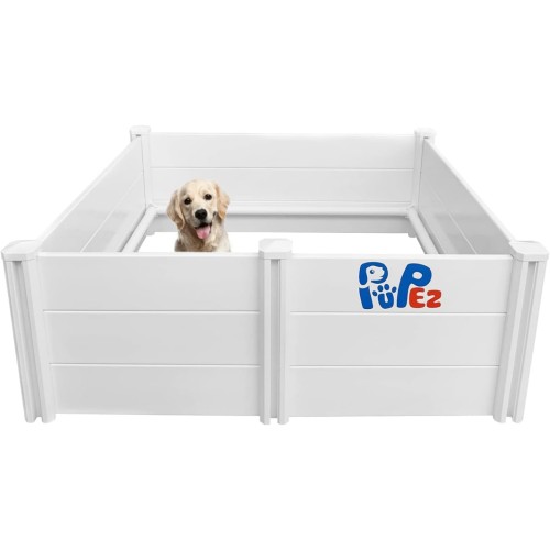 Whelping Box for Large Breed Dogs Whelping Box for Dogs Dog Whelping Box Whelping Box for Puppies (48"x48"x18" White)