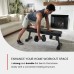 Finer Form Gym Quality Foldable Flat Bench for Multi-Purpose Weight Training and Ab Exercises - Free PDF Workout Chart Included