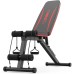 HITOSPORT Adjustable Weight Bench for Full Body Exercise, Foldable Strength Training Bench Press with Resistance Bands for Home Gym & Body Workout Newly Upgraded