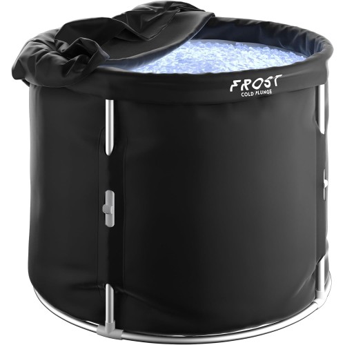 FROST TUB Portable Ice Bath Tub for Athletes & Adults – Durable 6-Layer Collapsible Cold Plunge Tub – Outdoor Ice Baths at Home – Cold Water Therapy & Recovery Barrel - Non-Inflatable Pod 330L