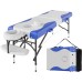 CLORIS 84" Professional Massage Table Portable 2 Folding Lightweight Facial Solon Spa Tattoo Bed Height Adjustable with Carrying Bag & Aluminium Leg Hold Up to 1000LBS