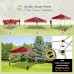 CROWN SHADES 10x10 Pop Up Canopy, Patented Center Lock One Push Tent Canopy, Newly Designed Storage Bag, 8 Stakes, 4 Ropes, Red