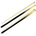 ISPiRiTo Pool Cues 2-Piece 58 Inch House Bar Billiard Cue Sticks 19oz - 21oz 13mm Glue-on Tips Hardwood Wooden Cues Set of 2