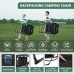 KingCamp Reclining Camping Folding Chair, Padded Lumbar Support Heavy Duty High Back Adults Chairs with Carry Strap Pocket for Garden Lawn Patio Outdoor Camp Black