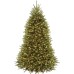 National Tree Company Pre-Lit Artificial Full Christmas Tree, Green, Dunhill Fir, Dual Color LED Lights, Includes Stand, 7.5 Feet, Dual Colored Lights